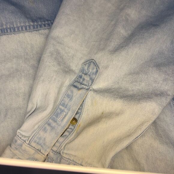 Vtg Denver Broncos Lee Sports Denim Button Down Shirt Sz XL 1997 AFC Champs - Picture 5 of 6